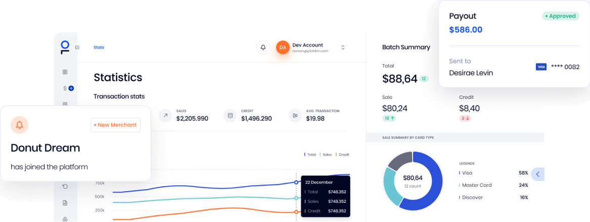 Graphic showing PayFac statistics