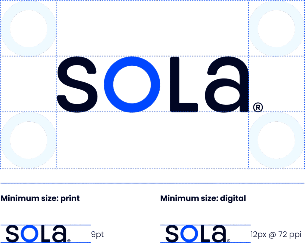 Display how the logo should be used.